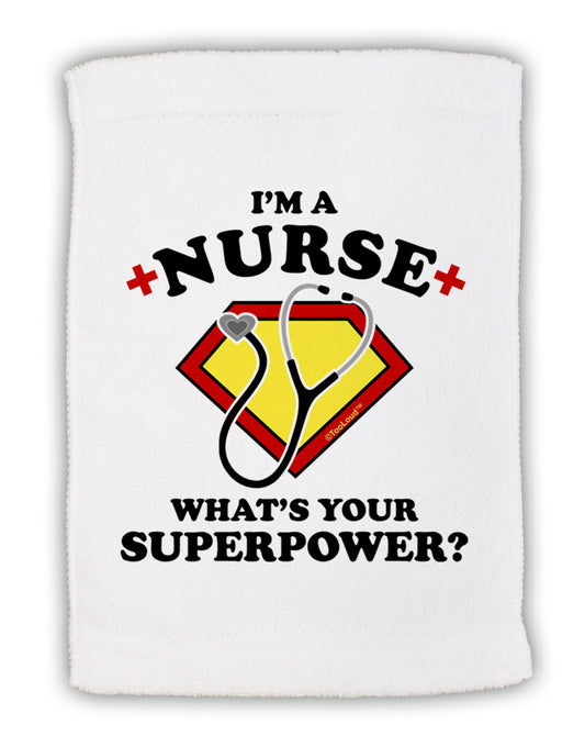 Nurse - Superpower Micro Terry Sport Towel 11 x 18 inches-TooLoud-White-Davson Sales