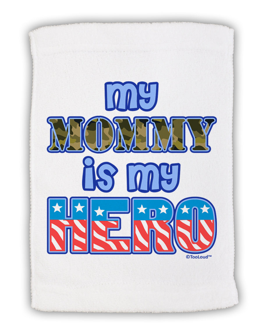 My Mommy is My Hero - Armed Forces - Blue Micro Terry Sport Towel 15 X 22 inches by TooLoud-Sport Towel-TooLoud-White-Davson Sales