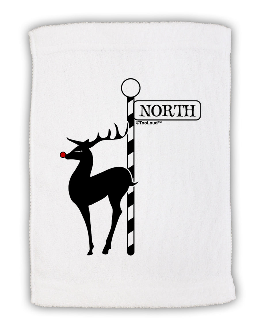 Rudolf the Ratchet Reindeer Micro Terry Sport Towel 11 x 18 inches-TooLoud-White-Davson Sales