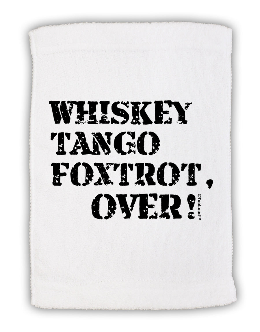 Whiskey Tango Foxtrot WTF Micro Terry Sport Towel 15 X 22 inches by TooLoud-Sport Towel-TooLoud-White-Davson Sales