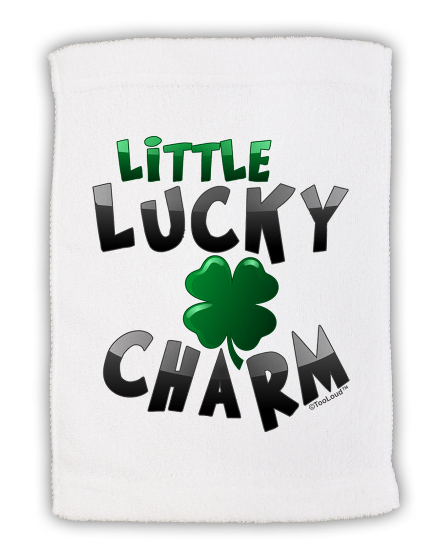 Little Lucky Charm Micro Terry Sport Towel 11 x 18 inches-TooLoud-White-Davson Sales