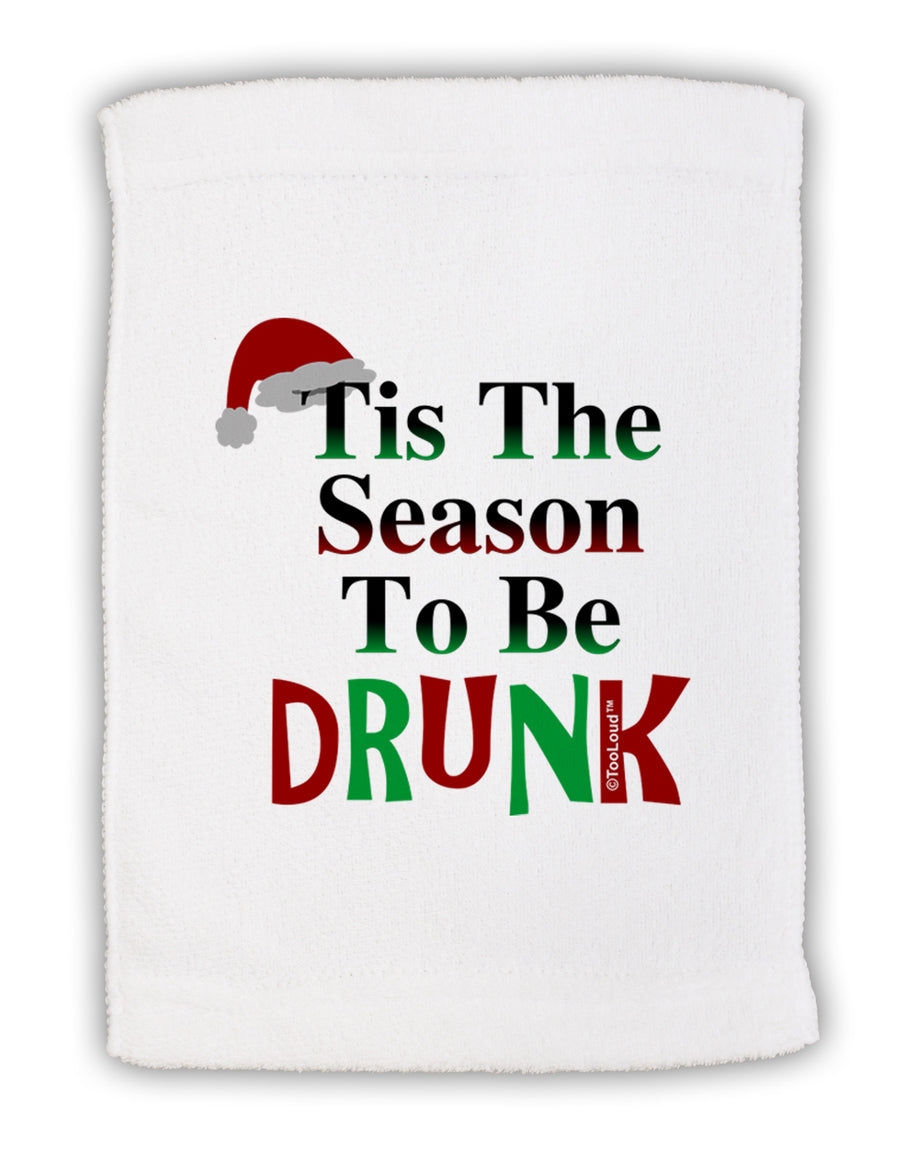 Season To Be Drunk Micro Terry Sport Towel 11 x 18 inches-TooLoud-White-Davson Sales