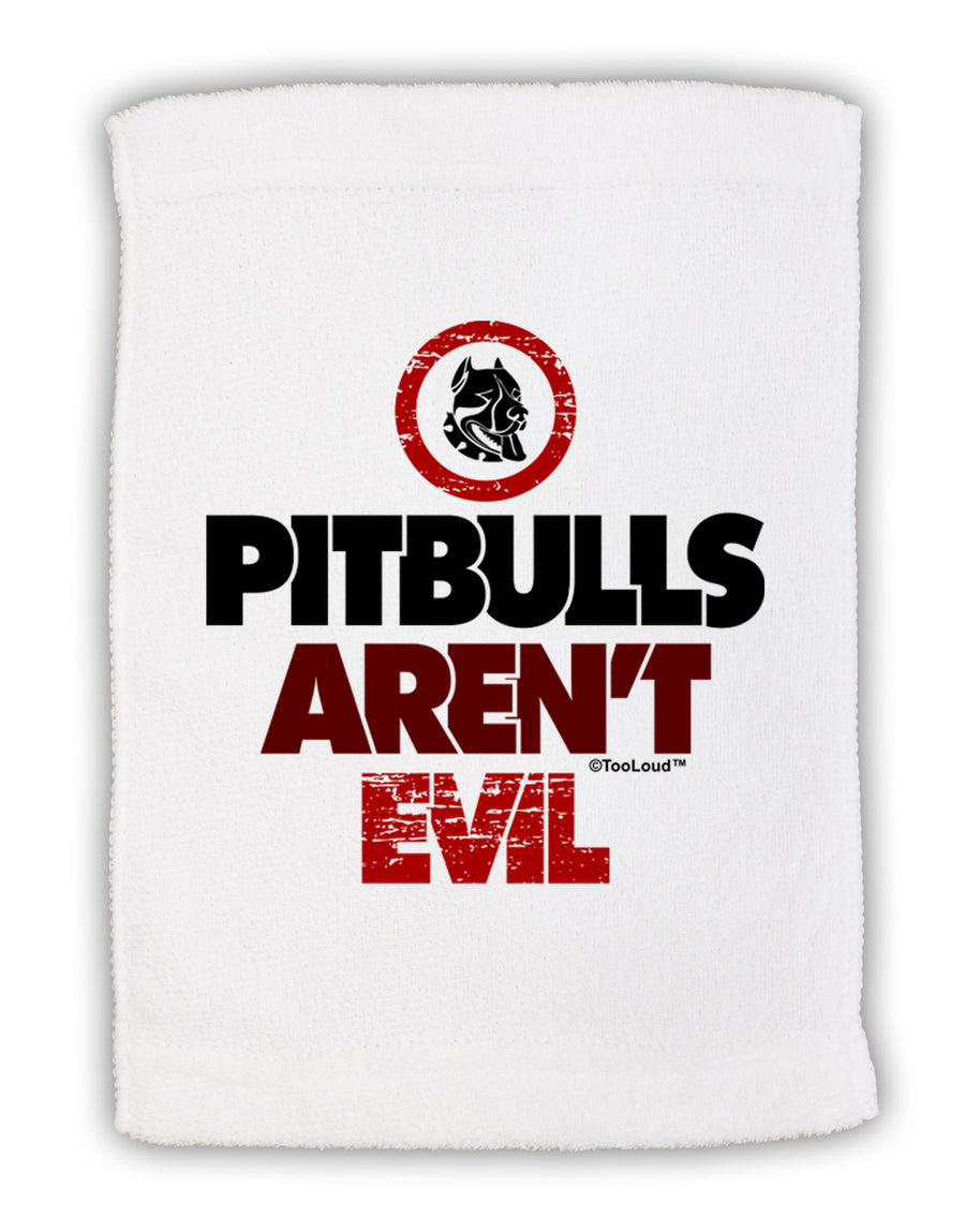 Distressed Pitbulls Aren't Evil Micro Terry Sport Towel 11 x 18 inches-TooLoud-White-Davson Sales