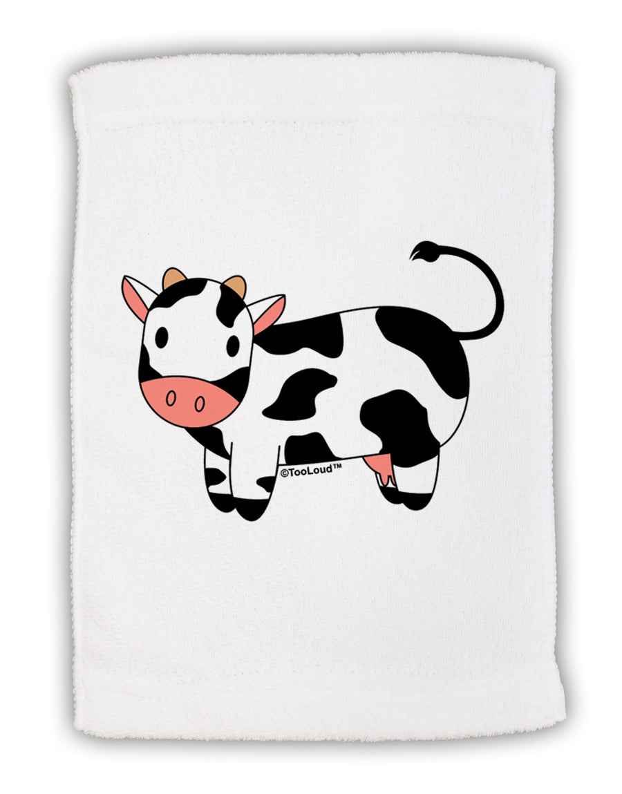 Cute Cow Micro Terry Sport Towel 11 x 18 inches-TooLoud-White-Davson Sales