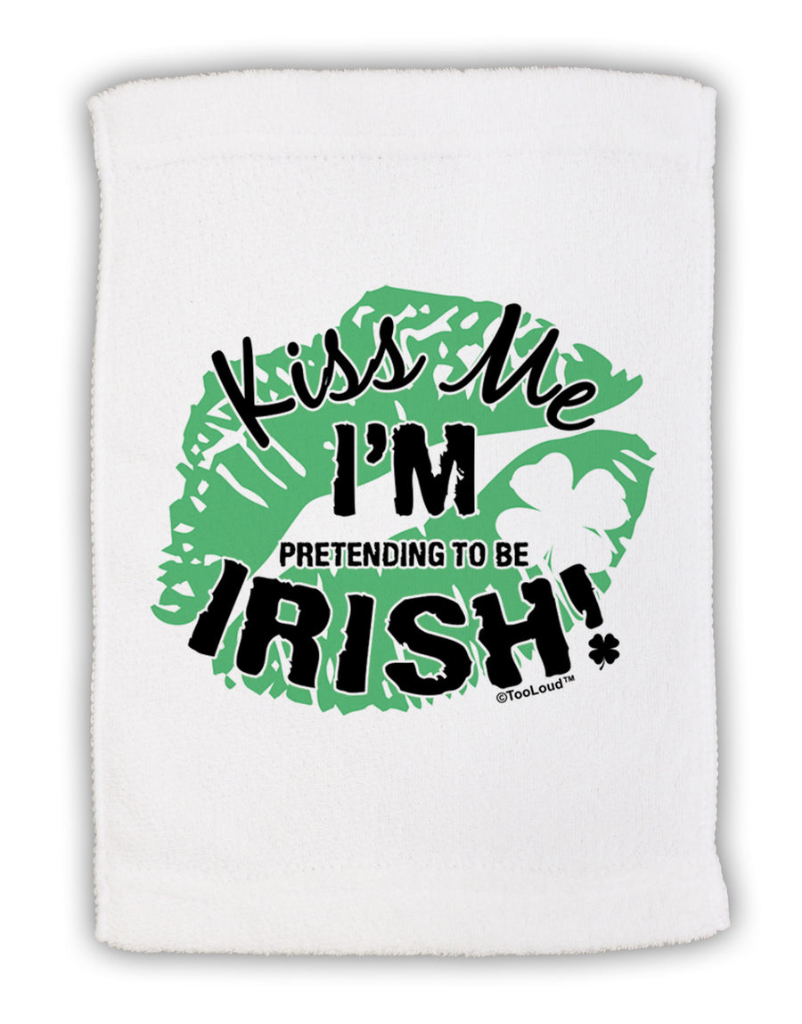 I'm Pretending To Be Irish Micro Terry Sport Towel 11 x 18 inches-TooLoud-White-Davson Sales