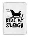 Ride My Sleigh BnW Micro Terry Sport Towel 11 x 18 inches-TooLoud-White-Davson Sales