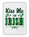 Kiss Me I'm Irish-ish Micro Terry Sport Towel 11 x 18 inches-Sport Towel-TooLoud-White-Davson Sales