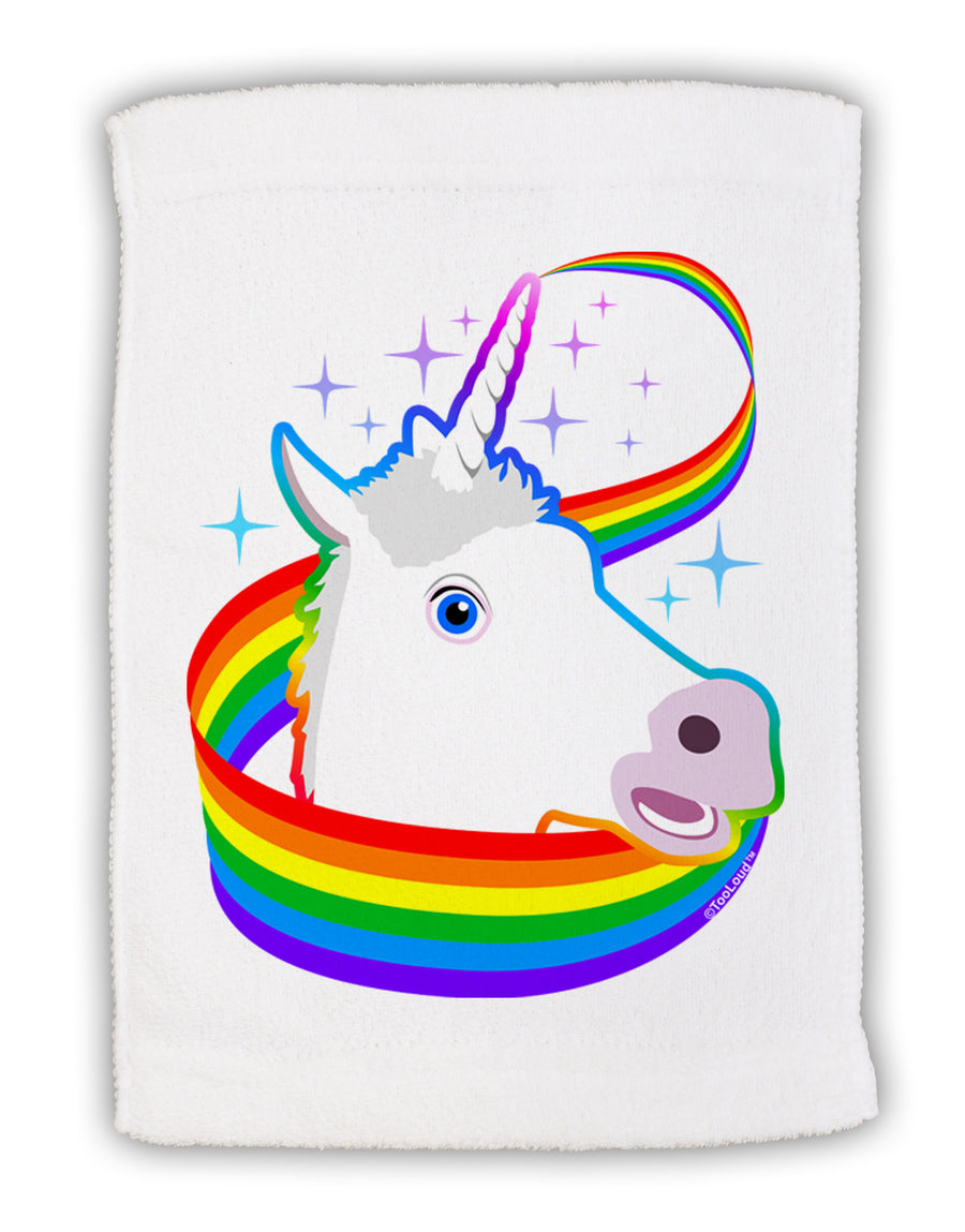 Magical Horn Rainbow Unicorn Micro Terry Sport Towel 11 x 18 inches-TooLoud-White-Davson Sales