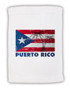 Distressed Puerto Rico Flag Micro Terry Sport Towel 11 x 18 inches-TooLoud-White-Davson Sales