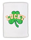 Lucky Shamrock Design Distressed Micro Terry Sport Towel 11 x 18 Inch by TooLoud-Sport Towel-TooLoud-White-Davson Sales