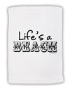 Lifes a Beach Micro Terry Sport Towel 15 X 22 inches by TooLoud-Sport Towel-TooLoud-White-Davson Sales