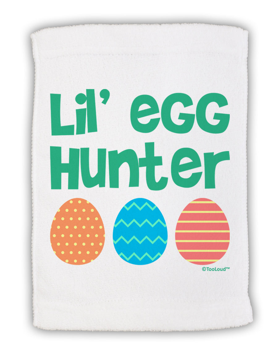 Lil' Egg Hunter - Easter - Green Micro Terry Sport Towel 11 x 18 Inch by TooLoud-Sport Towel-TooLoud-White-Davson Sales