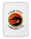 I Am Fire I Am Death Micro Terry Sport Towel 15 X 22 inches by TooLoud-Sport Towel-TooLoud-White-Davson Sales