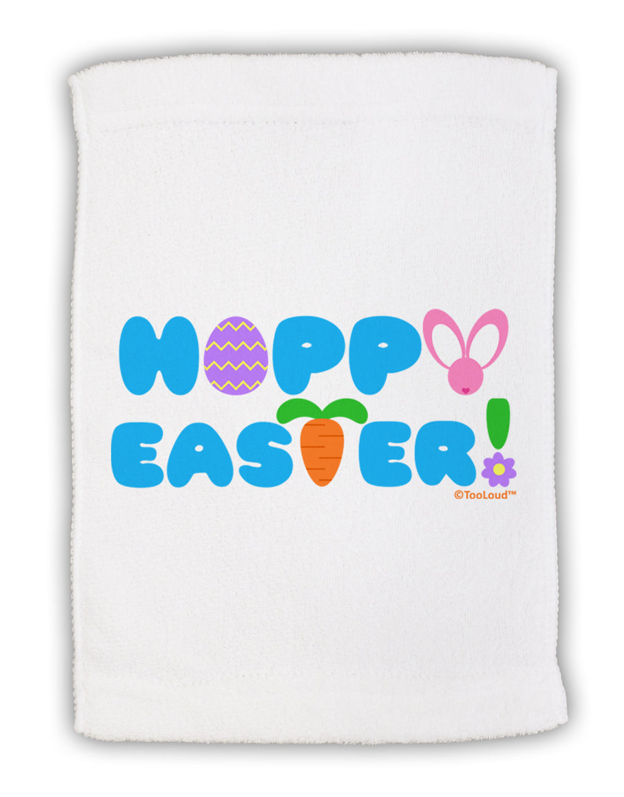 Cute Decorative Hoppy Easter Design Micro Terry Sport Towel 11 x 18 Inch by TooLoud-Sport Towel-TooLoud-White-Davson Sales