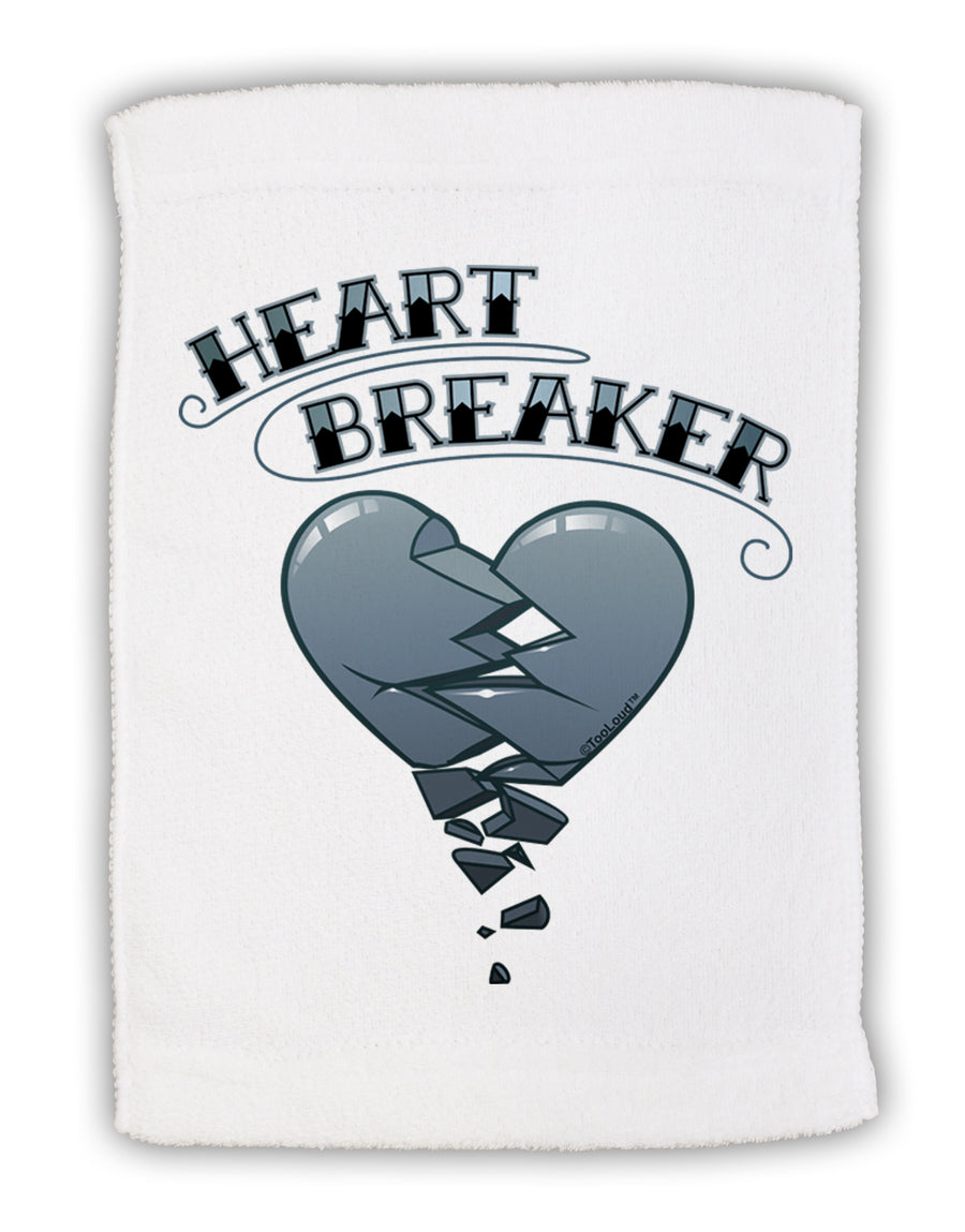 Heart Breaker Manly Micro Terry Sport Towel 15 X 22 inches by TooLoud-Sport Towel-TooLoud-White-Davson Sales
