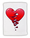 Crumbling Broken Heart Micro Terry Sport Towel 15 X 22 inches by TooLoud