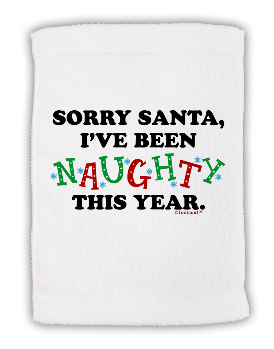 I've Been Naughty This Year Micro Terry Sport Towel 11 x 18 inches-TooLoud-White-Davson Sales