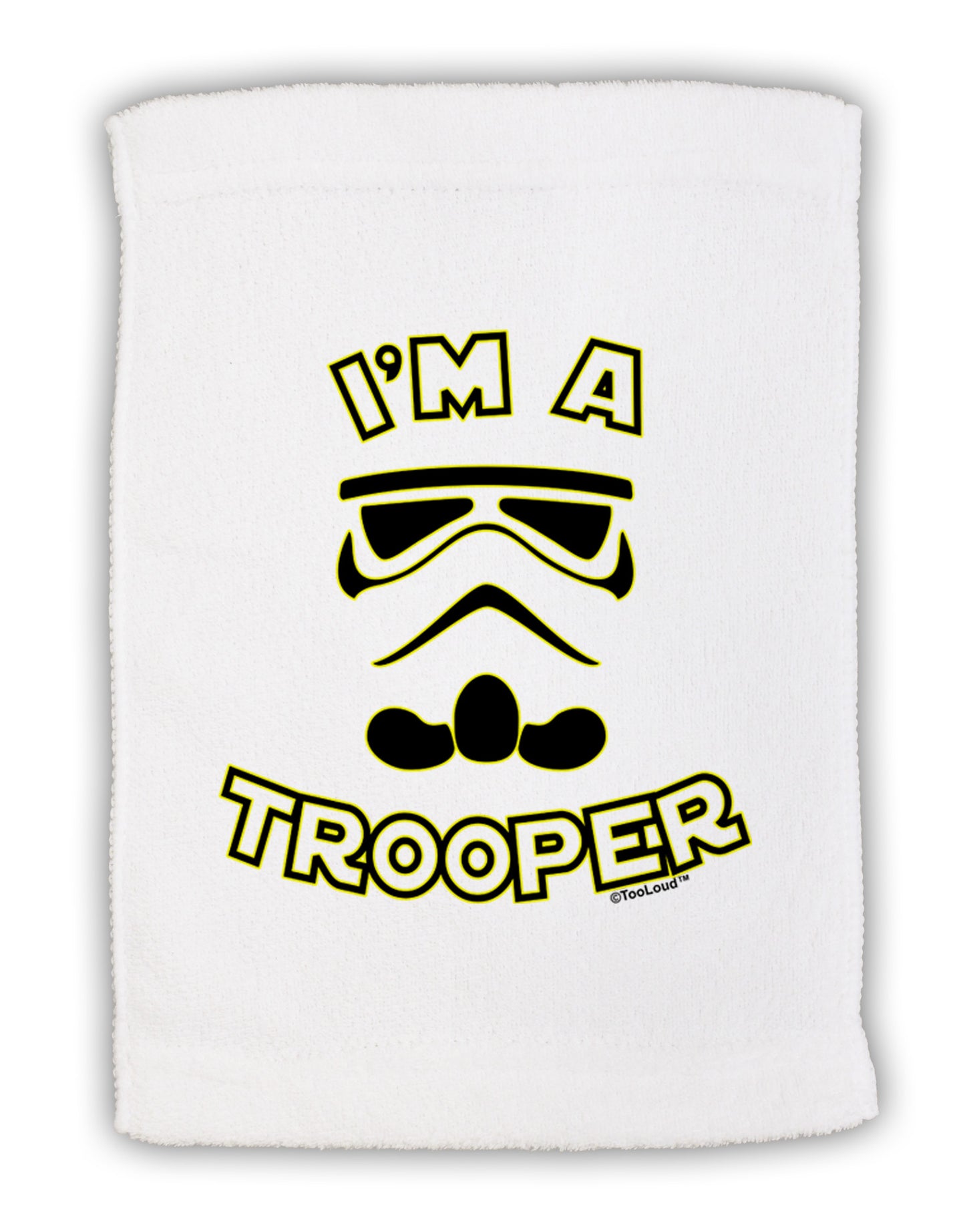 I'm A Trooper Micro Terry Sport Towel 11 x 18 inches-TooLoud-White-Davson Sales