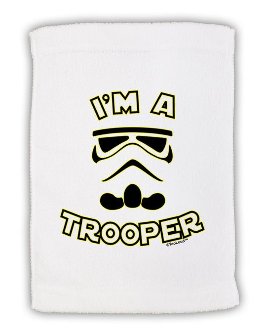 I'm A Trooper Micro Terry Sport Towel 11 x 18 inches-TooLoud-White-Davson Sales