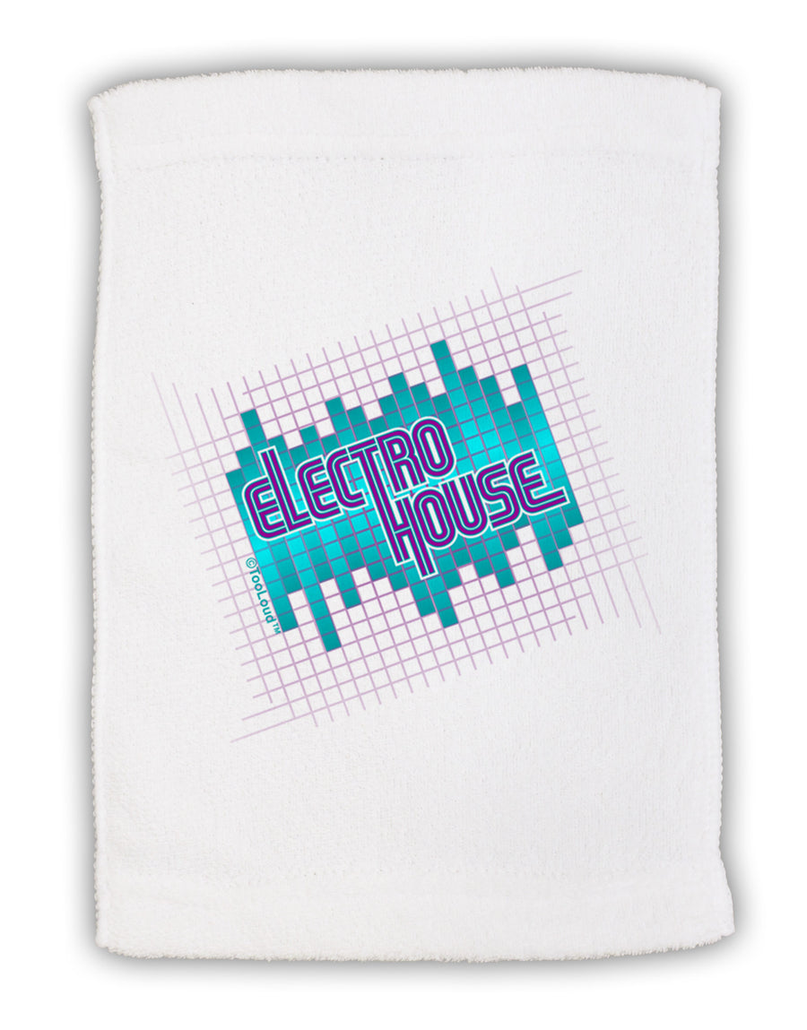 Electro House Equalizer Micro Terry Sport Towel 15 X 22 inches-Sport Towel-TooLoud-White-Davson Sales