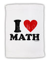 I Heart Math Distressed Micro Terry Sport Towel 15 X 22 inches by TooLoud-Sport Towel-TooLoud-White-Davson Sales