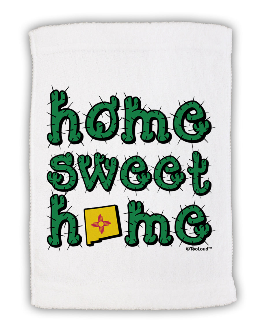 Home Sweet Home - New Mexico - Cactus and State Flag Micro Terry Sport Towel 11 x 18 Inch by TooLoud-Sport Towel-TooLoud-White-Davson Sales