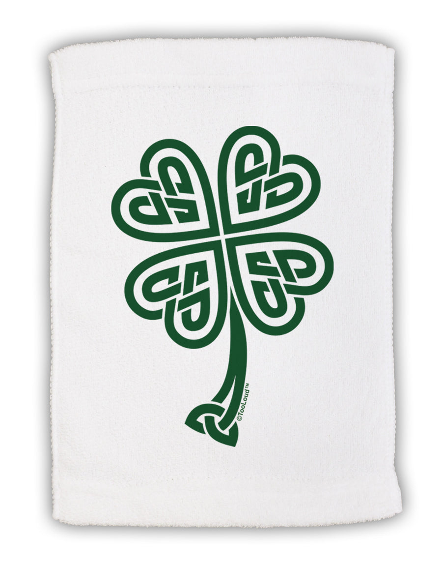 Celtic Knot 4 Leaf Clover St Patricks Micro Terry Sport Towel 11 x 18 Inch-Sport Towel-TooLoud-White-Davson Sales