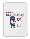 Proud Republican Checkmark Micro Terry Sport Towel 11 x 18 inches-TooLoud-White-Davson Sales