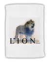 Lion Watercolor B Text Micro Terry Sport Towel 11 x 18 inches-TooLoud-White-Davson Sales
