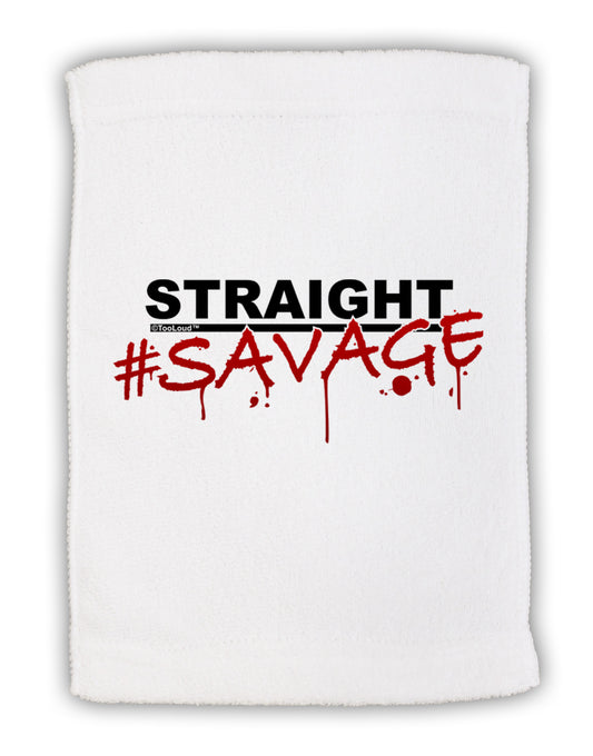 Straight Savage Micro Terry Sport Towel 11 x 18 inches-TooLoud-White-Davson Sales