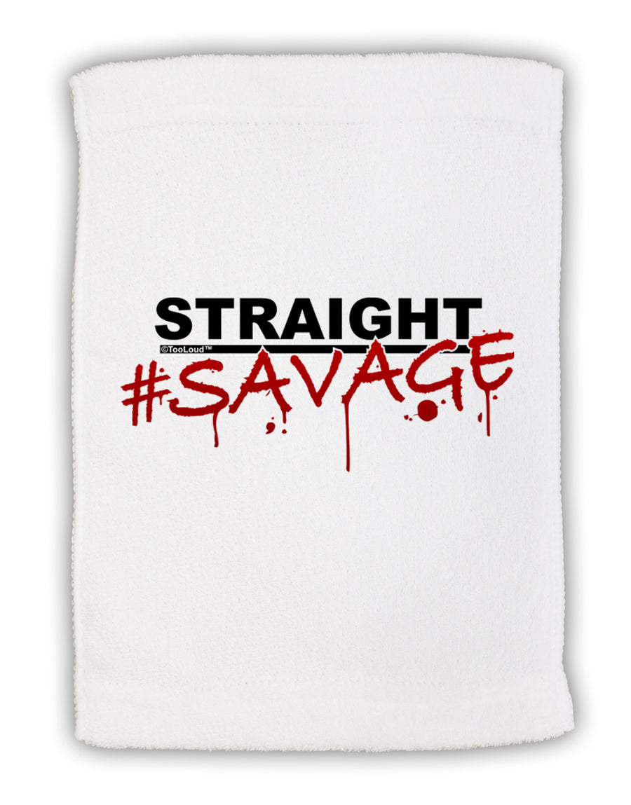 Straight Savage Micro Terry Sport Towel 11 x 18 inches-TooLoud-White-Davson Sales