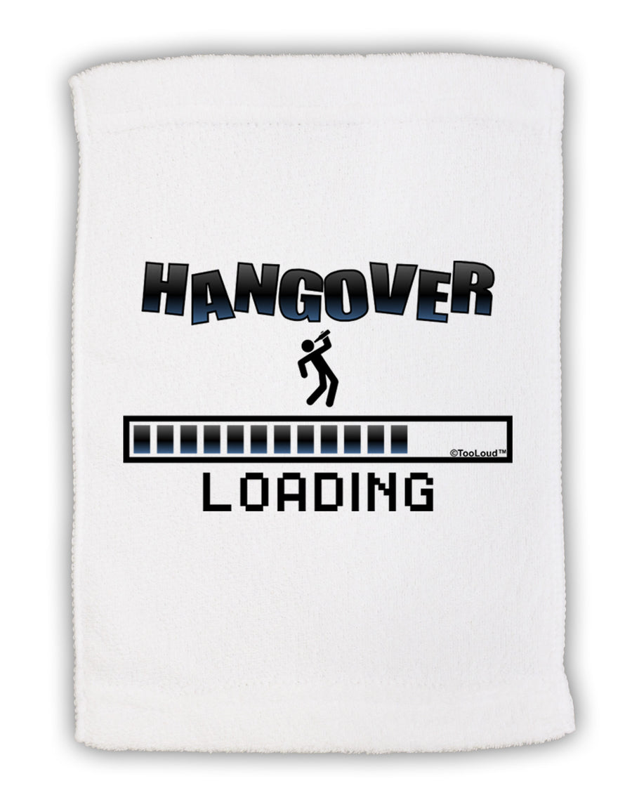 Hangover Loading Micro Terry Sport Towel 11 x 18 inches-TooLoud-White-Davson Sales