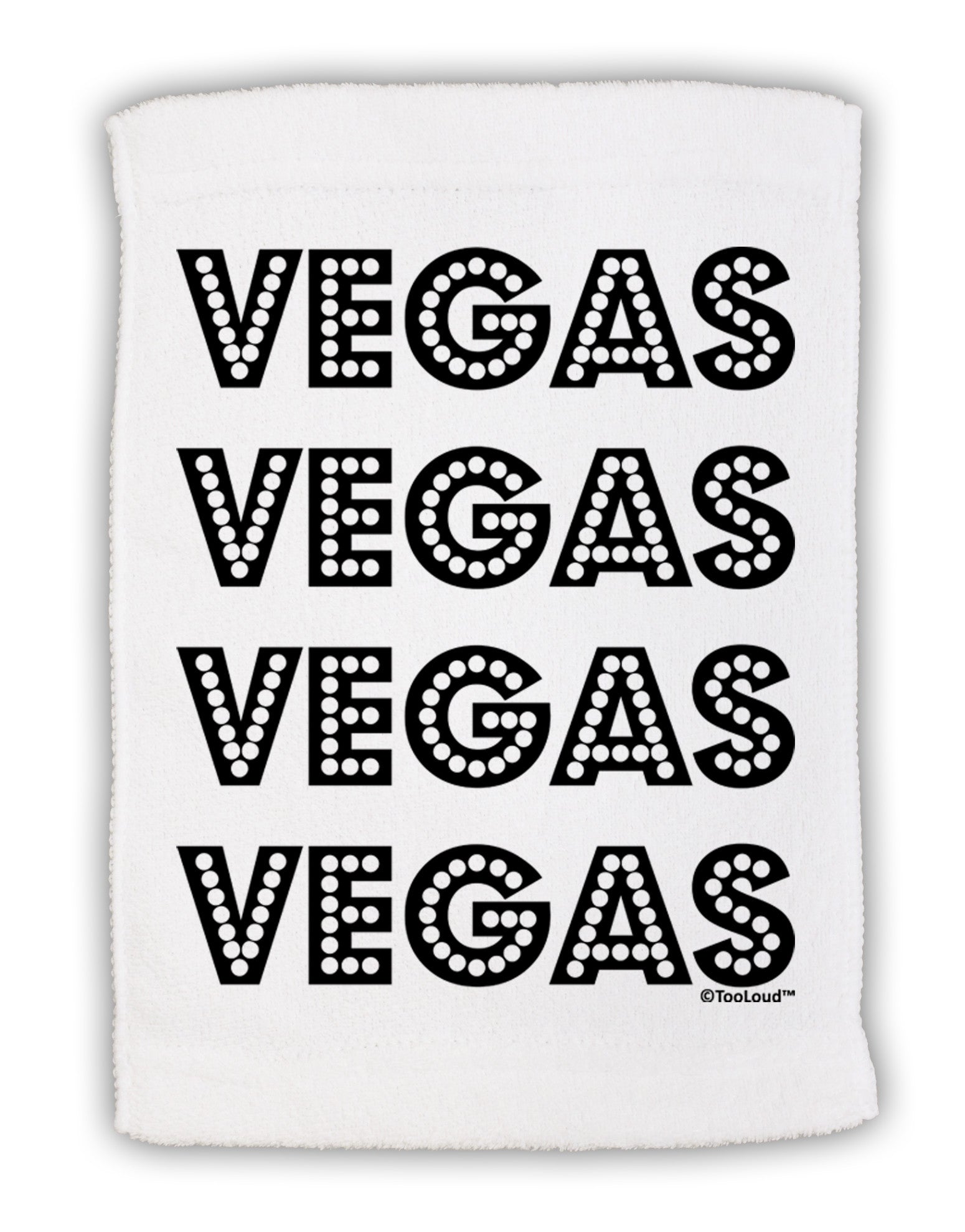 Vegas - Vegas Style Show Lights Micro Terry Sport Towel 11 x 18 Inch by TooLoud-Sport Towel-TooLoud-White-Davson Sales