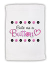 Cute As A Button Micro Terry Sport Towel 11 x 18 inches-TooLoud-White-Davson Sales