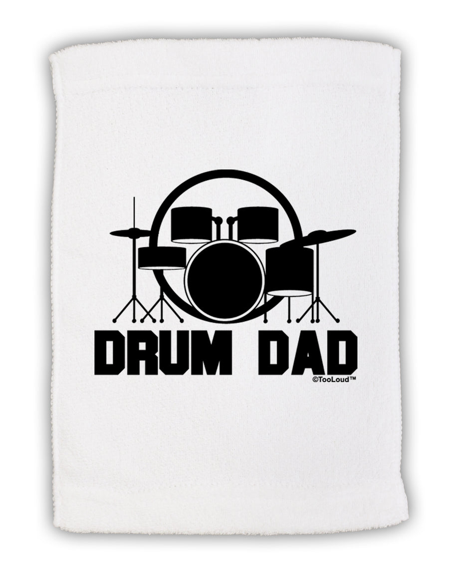 Drum Dad Micro Terry Sport Towel 15 X 22 inches by TooLoud-Sport Towel-TooLoud-White-Davson Sales