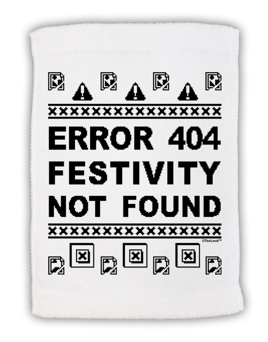 Error 404 Festivity Not Found Micro Terry Sport Towel 15 X 22 inches by TooLoud-Sport Towel-TooLoud-White-Davson Sales