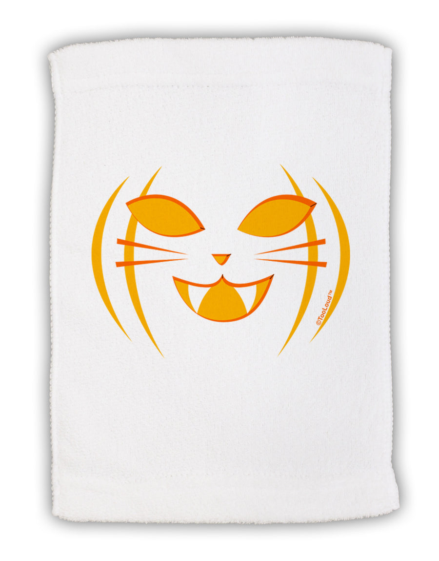 Cat-O-Lantern Micro Terry Sport Towel 11 x 18 inches-TooLoud-White-Davson Sales