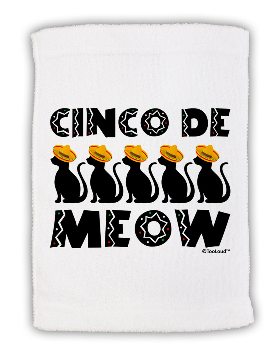 Five Cats - Cinco de Meow Micro Terry Sport Towel 11 x 18 Inch by TooLoud-Sport Towel-TooLoud-White-Davson Sales