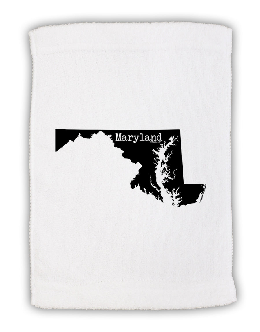 Maryland - United States Shape Micro Terry Sport Towel 11 x 18 Inch-Sport Towel-TooLoud-White-Davson Sales