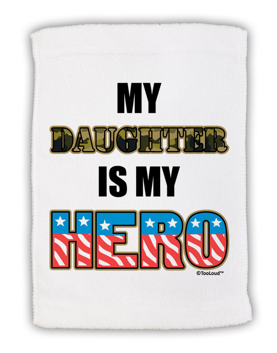 My Daughter is My Hero - Armed Forces Micro Terry Sport Towel 15 X 22 inches by TooLoud-Sport Towel-TooLoud-White-Davson Sales