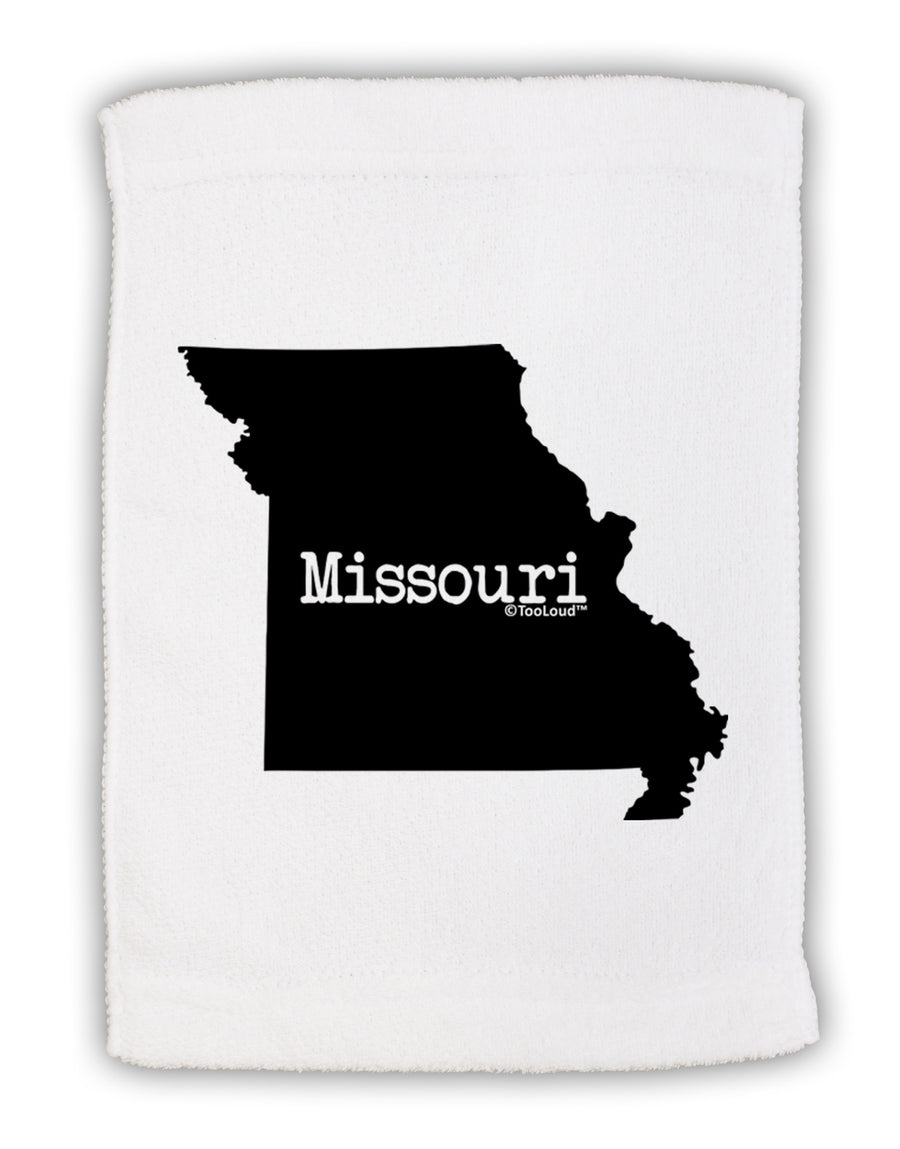 Missouri - United States Shape Micro Terry Sport Towel 11 x 18 Inch-Sport Towel-TooLoud-White-Davson Sales