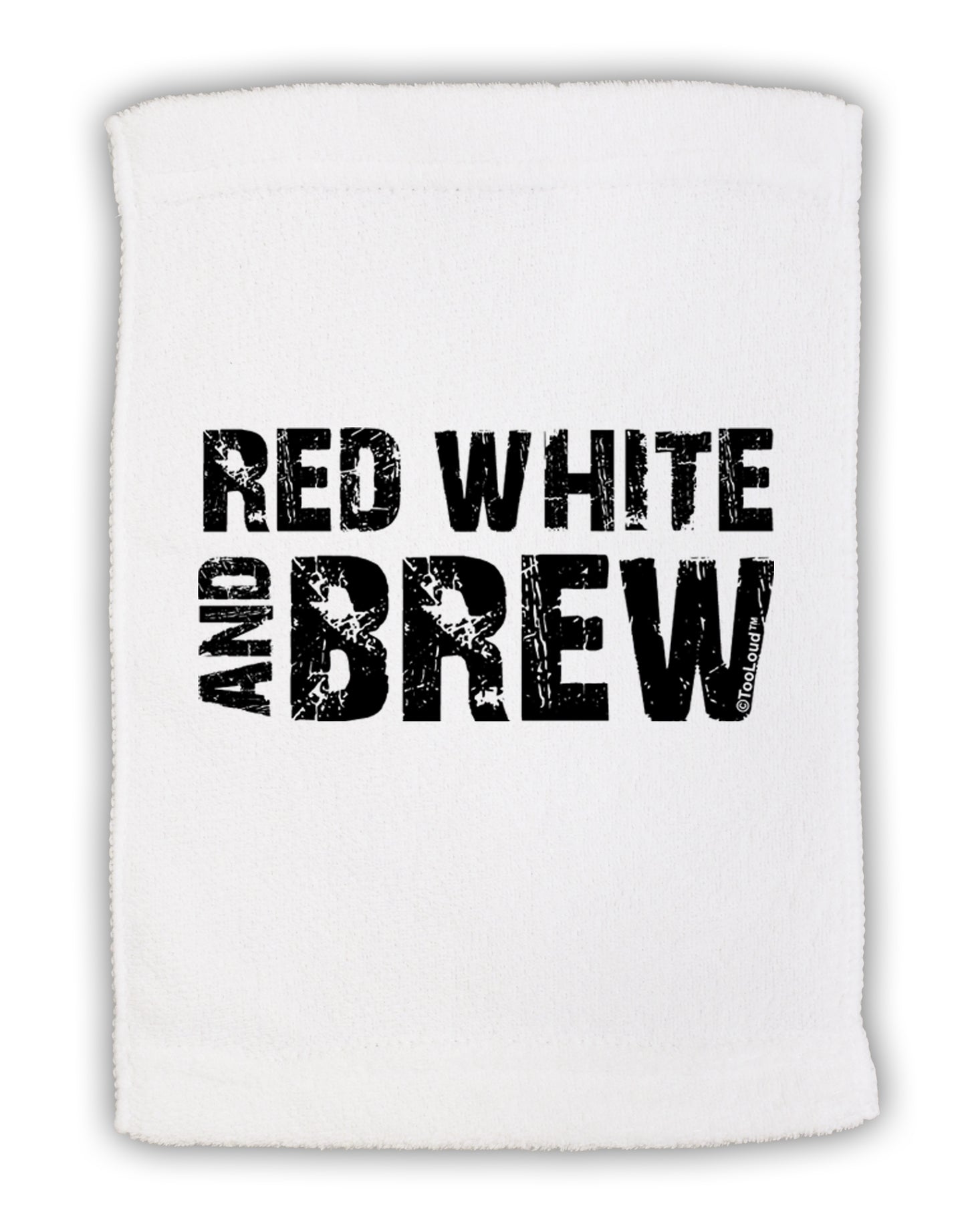 Red White and Brew Micro Terry Sport Towel 15 X 22 inches by TooLoud-Sport Towel-TooLoud-White-Davson Sales