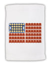 American Breakfast Flag - Bacon and Eggs Micro Terry Sport Towel 15 X 22 inches-Sport Towel-TooLoud-White-Davson Sales