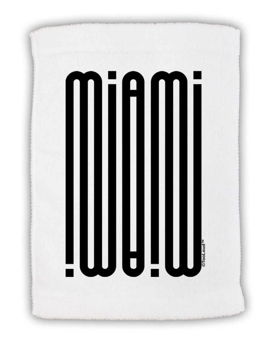 Miami Mirage Micro Terry Sport Towel 11 x 18 inches-Sport Towel-TooLoud-White-Davson Sales