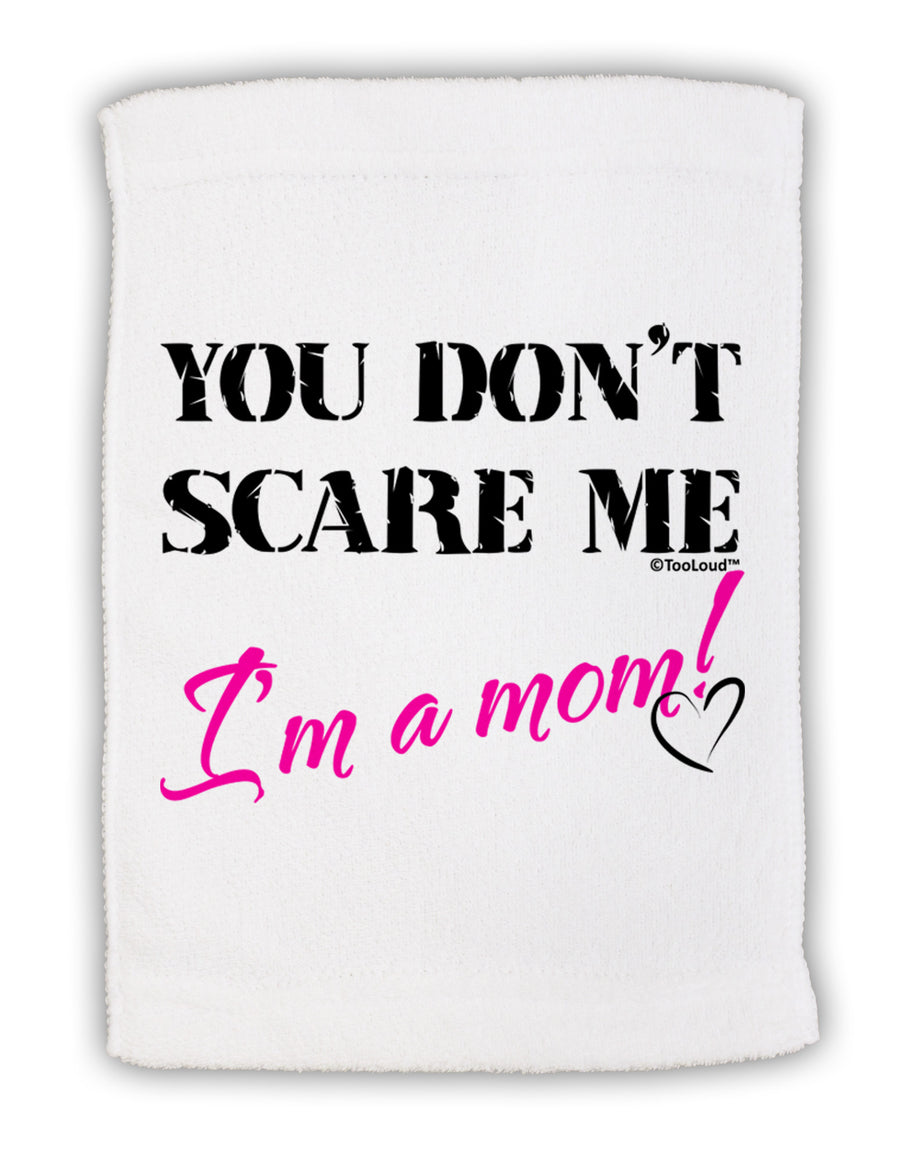 You Don't Scare Me - I'm a Mom Micro Terry Sport Towel 15 X 22 inches by TooLoud-Sport Towel-TooLoud-White-Davson Sales