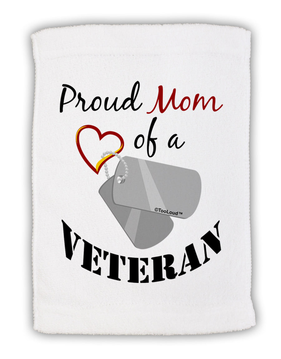 Mom of Veteran Micro Terry Sport Towel 11 x 18 inches-TooLoud-White-Davson Sales