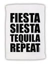 Fiesta Siesta Tequila Repeat Micro Terry Sport Towel 11 x 18 Inch by TooLoud-Sport Towel-TooLoud-White-Davson Sales