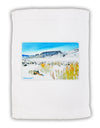 CO Snow Scene Watercolor Micro Terry Sport Towel 15 X 22 inches-Sport Towel-TooLoud-White-Davson Sales