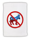 Distressed No Democrats Sign Micro Terry Sport Towel 11 x 18 inches-TooLoud-White-Davson Sales