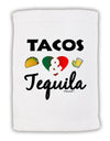 Tacos & Tequila Micro Terry Sport Towel 11 x 18 inches-TooLoud-White-Davson Sales